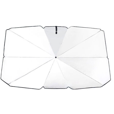 Faltbarer Sonnenschutz Für Die Windschutzscheibe – Reflektierendes Material Mit 99 % Sonnenschutz, Windschutzscheiben-sonnenschutz – 140 × 80 Cm