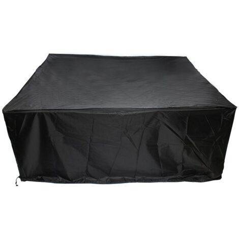 Schutzhülle Aus Polyester Für Möbel Und Tische, L 200 × B 200 × H 85 Cm, Schwarz