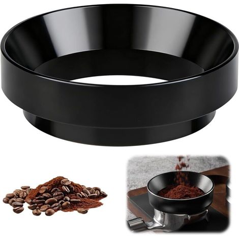 58-mm-magnetdosierring, Staubdicht, Kompatibel Mit 58-mm-siebträgern, Espressotrichtern Und Zubehör Für Barista-kaffeemaschinen, Schwarz.