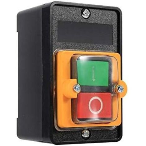 Drucktaster, 220v/380v, 10a, Wasserdichter Leistungsschalter Für Einphasige Oder Dreiphasige Netze, Ein-/ausschalter Mit Gehäuse, Maschinenschalter.