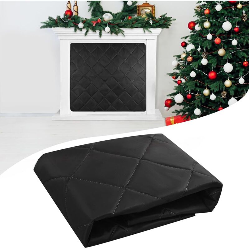 Kaminabdeckung – 80 X 100 Cm – Magnetischer Und Isolierender Schutz Mit Gitter – Hitzebeständige Abdeckung Für Den Wintereinsatz, Innen Und Außen, Feuerhemmend Und Sicher