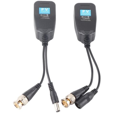Passiver Hd-cvi/tvi/ahd-balun Für Video Mit Stromanschluss Und Rj45-datensender
