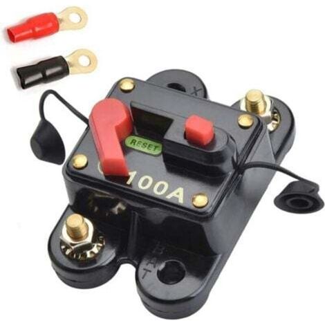 Automatischer Sicherungsschalter 12v-24v Dc 100a Mit Rückstellfunktion Für Auto, Boot, Fahrrad, Stereoanlage, Audio (100a)