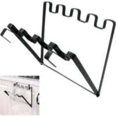 Faltbarer Müllbeutelhalter - Einfacher Eisenhalter Mit Haken, Geeignet Für 1,8 Cm Dicke Schranktüren, Ideal Für Küche, Reisen, Zuhause, Schrank Und Recycling.