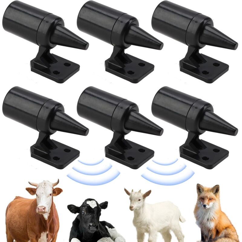 Ultraschall-wildtierabwehrpfeifen (6er-pack), Für Auto, Wildschweinabwehr, Wirksames Tierabwehrmittel Am Straßenrand.
