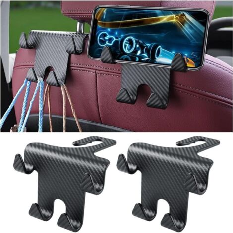 2 Stück Autositzhaken, Universelle Autokopfstützenhaken, Autokopfstützenhaken Zum Aufhängen Von Kleidung, Handtaschen Und Einkaufstaschen