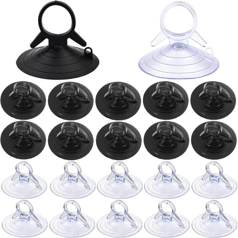 60 Saugnäpfe Für 45-mm-sonnenblenden, Ohne Haken, Transparent, Für Fenster, Badezimmer, Windschutzscheiben Und Autos.