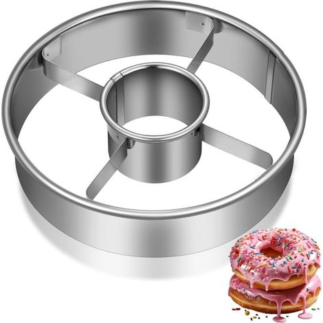 Donut-förmige Ausstechformen – Ausstechformen Aus Edelstahl – Rund – Mousseform – Schokoladenform – Wiederverwendbares Backutensil Für Die Küche