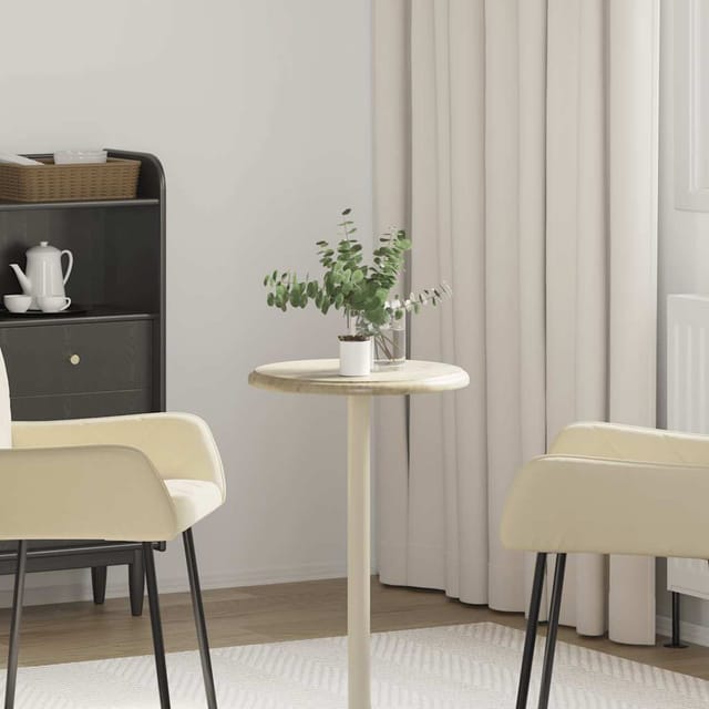 Tischplatte Creme Ø40x2,5 Cm Marmor