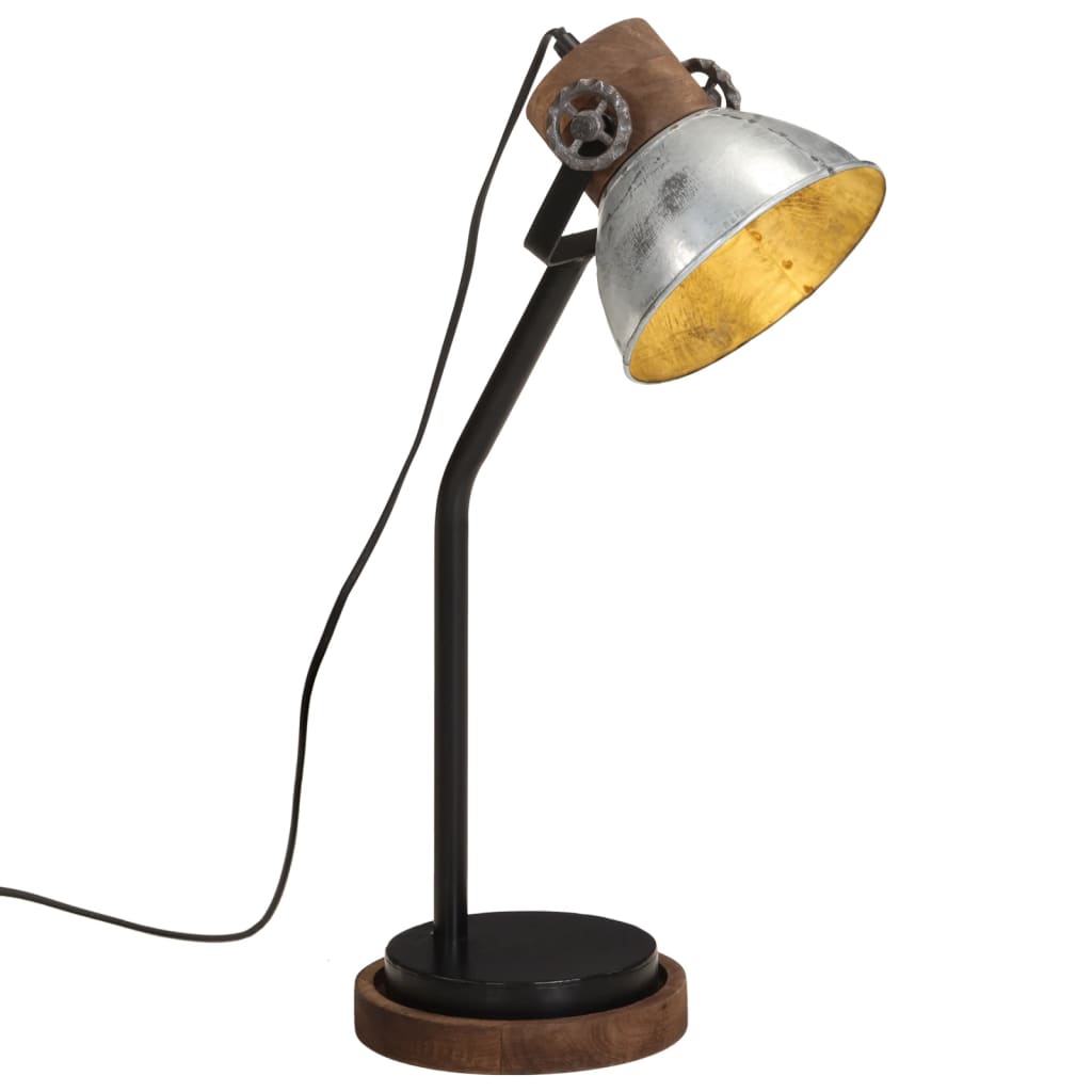 Schreibtischlampe 25 W Vintage-silber 18x18x60 Cm E27