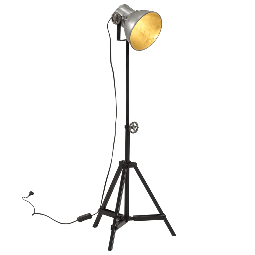 Stehleuchte 25 W Vintage-silber 35x35x65/95 Cm E27