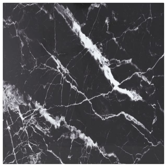 Tischplatte Schwarz 60x60 Cm 6 Mm Hartglas In Marmoroptik
