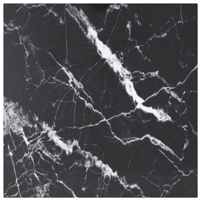Tischplatte Schwarz 50x50 Cm 6 Mm Hartglas In Marmoroptik