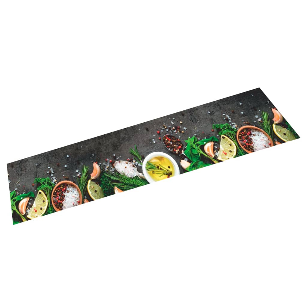 Küchenteppich Waschbar Gewürze 60x300 Cm Samt