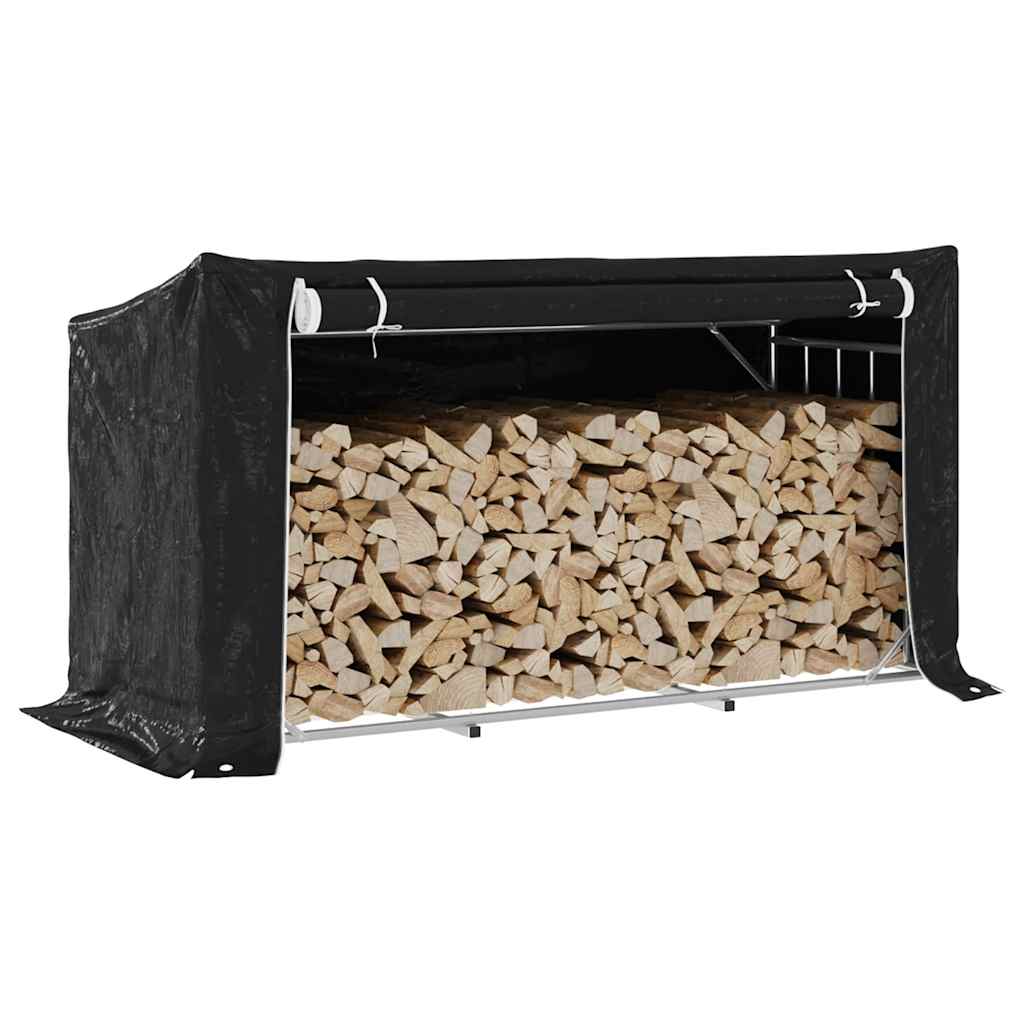 Brennholzregal Mit Regenschutz 200,5x80,5x110,5 Cm