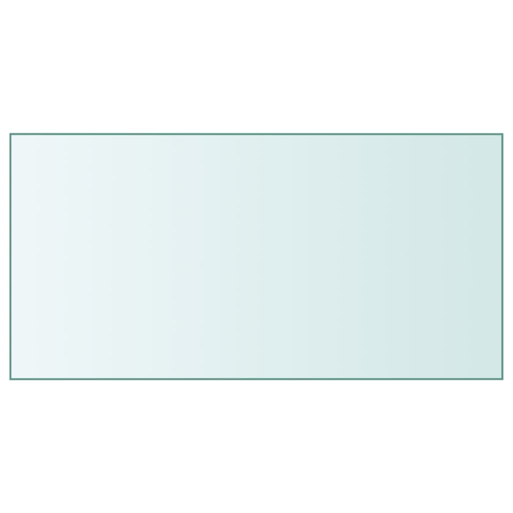 Tischplatte Transparent 50x100 Cm Hartglas
