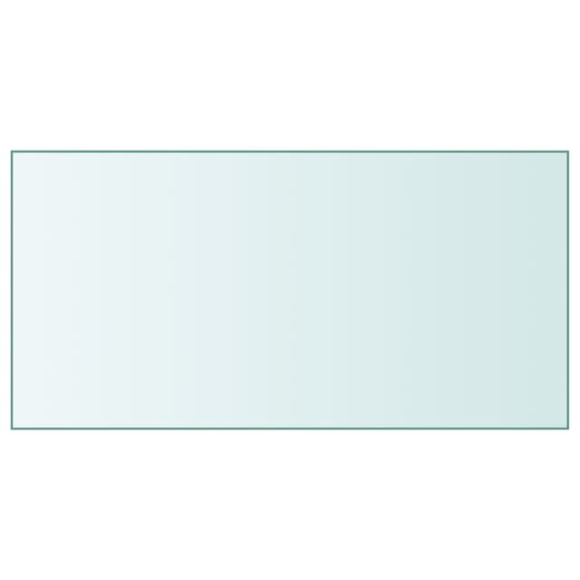 Tischplatte Transparent 50x100 Cm Hartglas
