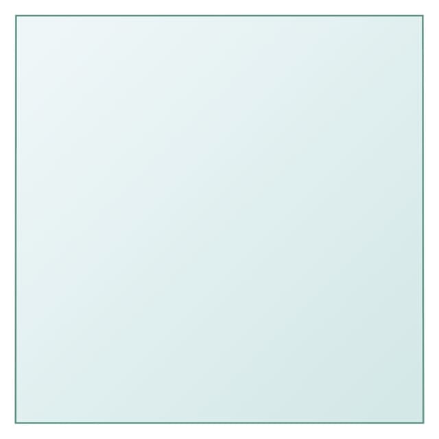 Tischplatte Transparent 60x60 Cm Hartglas