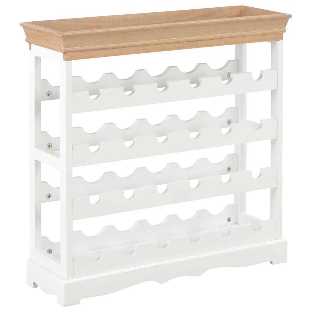 Weinschrank Weiß 70 X 22,5 X 70,5 Cm Mdf