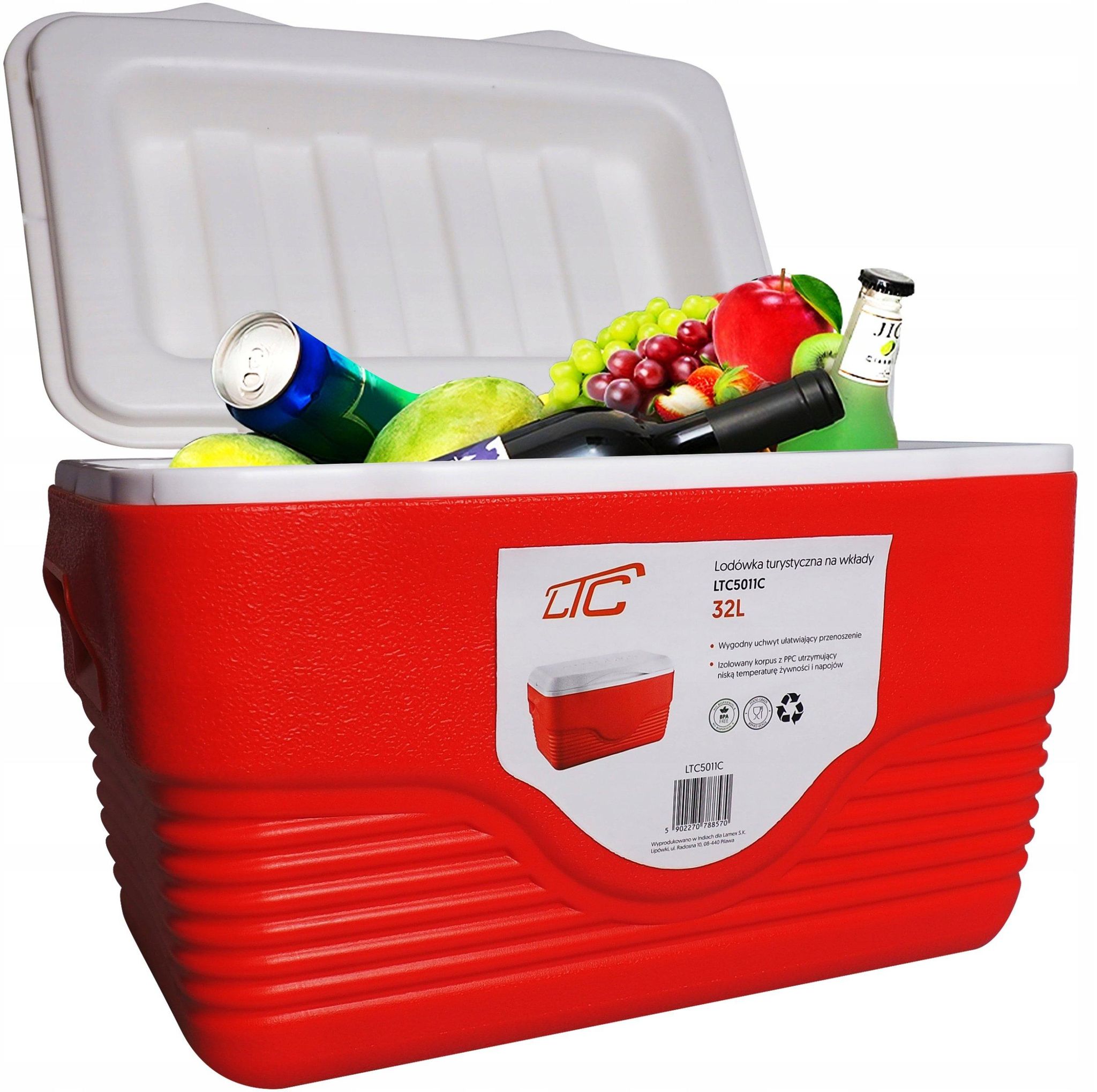 Ltc 32l Reise-kühlschrank Rot 32 Liter