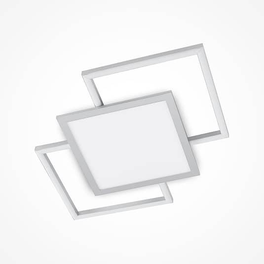 [neuwertig] B-ware Lucande Ciaran Led Deckenlampe Hängelampe Küchenlampe Lampe Leuchte Silber Weiß