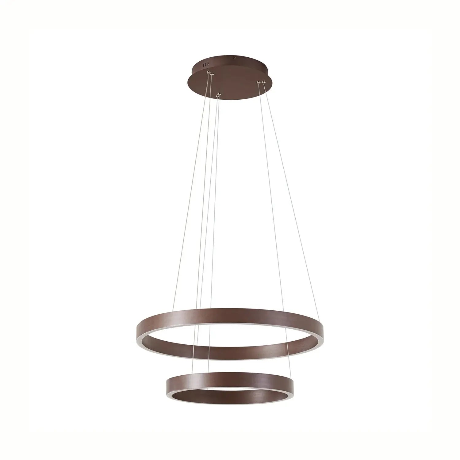 [neuwertig] B-ware Lucande Pendelleuchte Hängelampe Led Yonam Kaffee Braun Cct Funktion Dimmbar