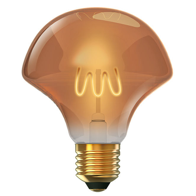 Glühbirne E27 (dick) Flor Classic Decoled D125 4w 1800k 300lm Amber-a+