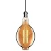 Luxram 703372083 Classic Deco Led Gls A160/m E27 Dimmbar 230v 8w Warmwhite 1800k, Gold Finish, 5jahre Garantie