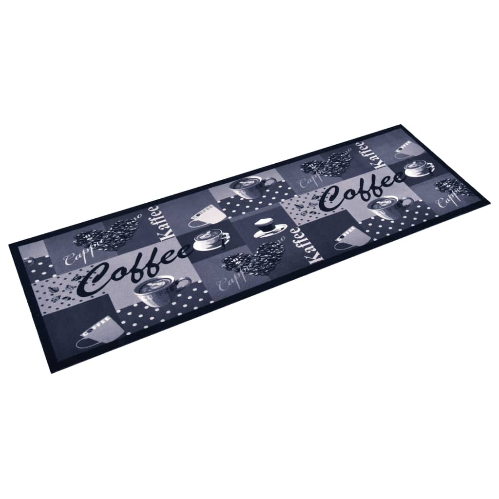 Maison Exclusive - Küchenbodenmatte Waschbar Kaffee Blau 45x150 C