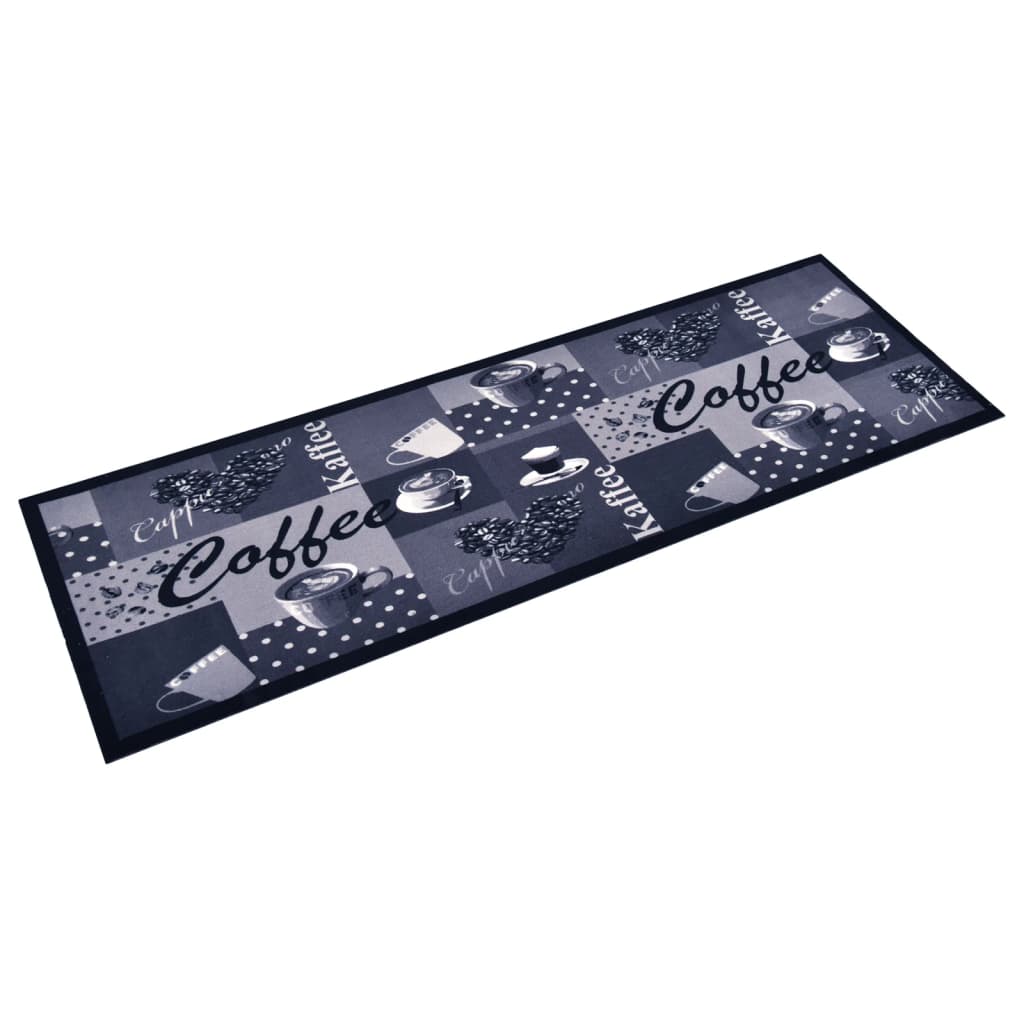 Maison Exclusive - Küchenteppich Waschbar Kaffee Blau 60x300 Cm
