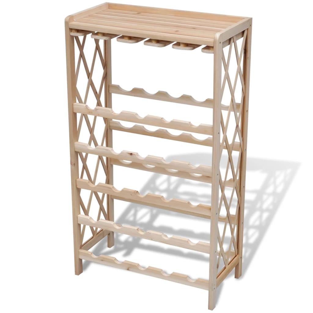 Maison Exclusive - Weinregal Für 25 Flaschen Massivholz Tanne
