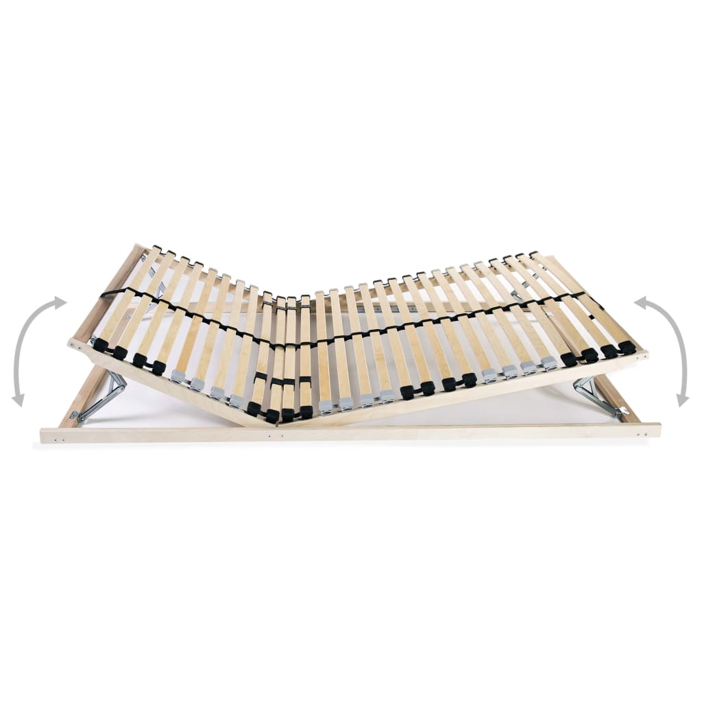 Maison Exclusive - Lattenroste 2 Stk. Mit 28 Latten 7 Zonen 90x20