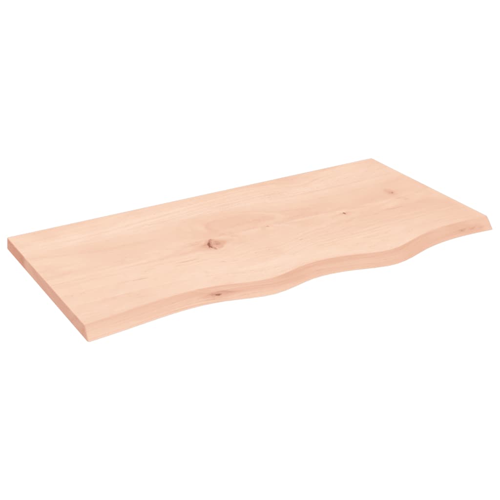 Maison Exclusive - Tischplatte 80x40x2 Cm Massivholz Eiche Unbeha