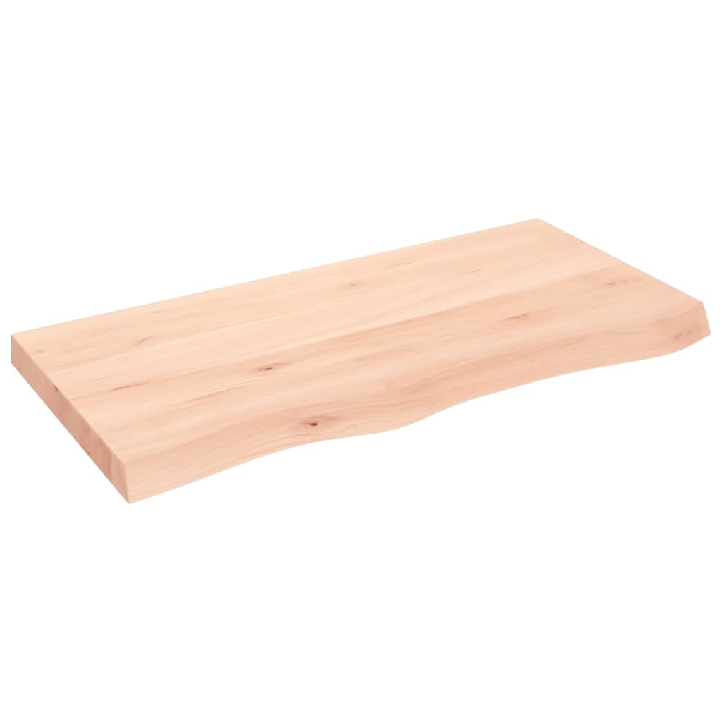 Maison Exclusive - Tischplatte 100x50x(2-6) Cm Massivholz Eiche U