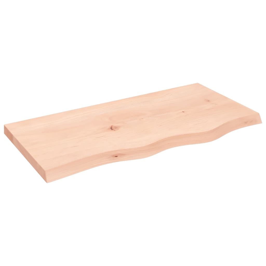 Maison Exclusive - Tischplatte 80x40x(2-4) Cm Massivholz Eiche Un
