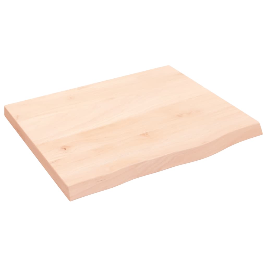 Maison Exclusive - Tischplatte 60x50x(2-4) Cm Massivholz Eiche Un