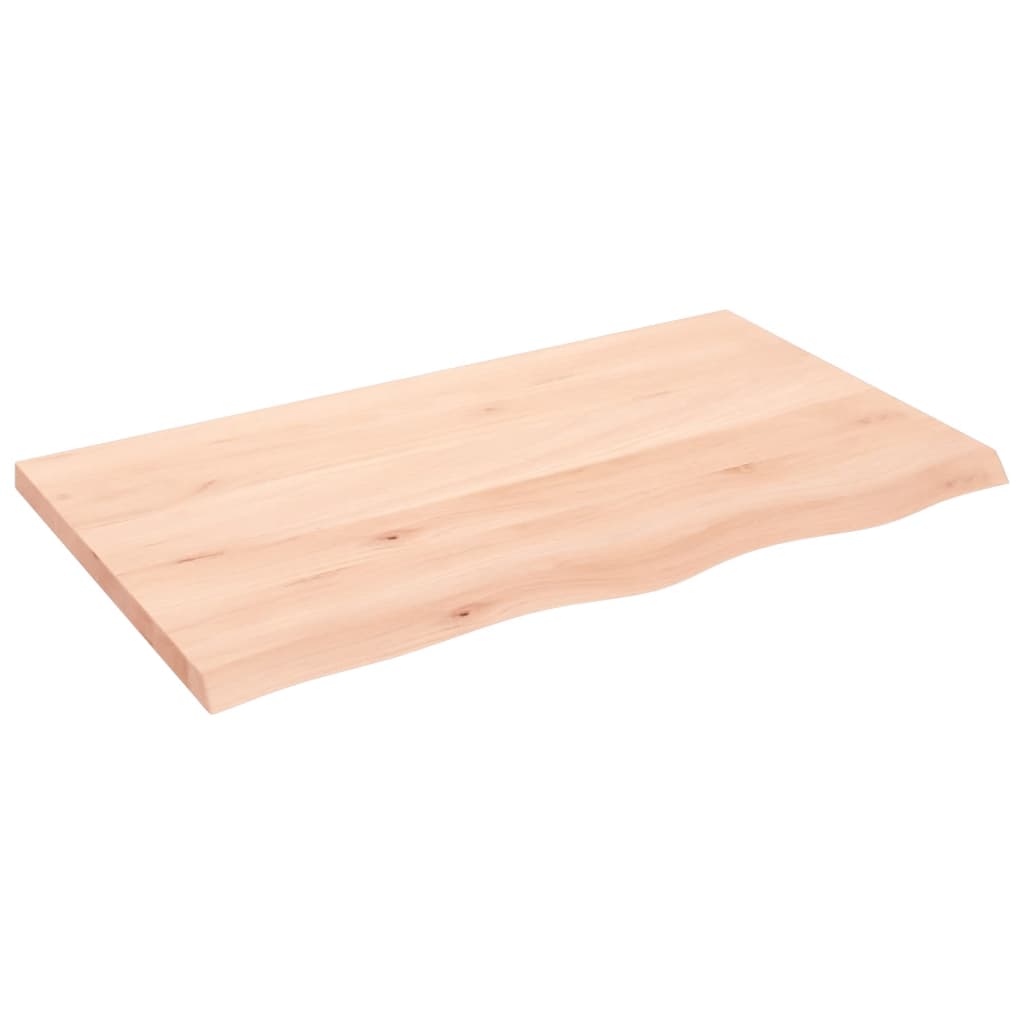 Maison Exclusive - Tischplatte 100x60x(2-4) Cm Massivholz Eiche U