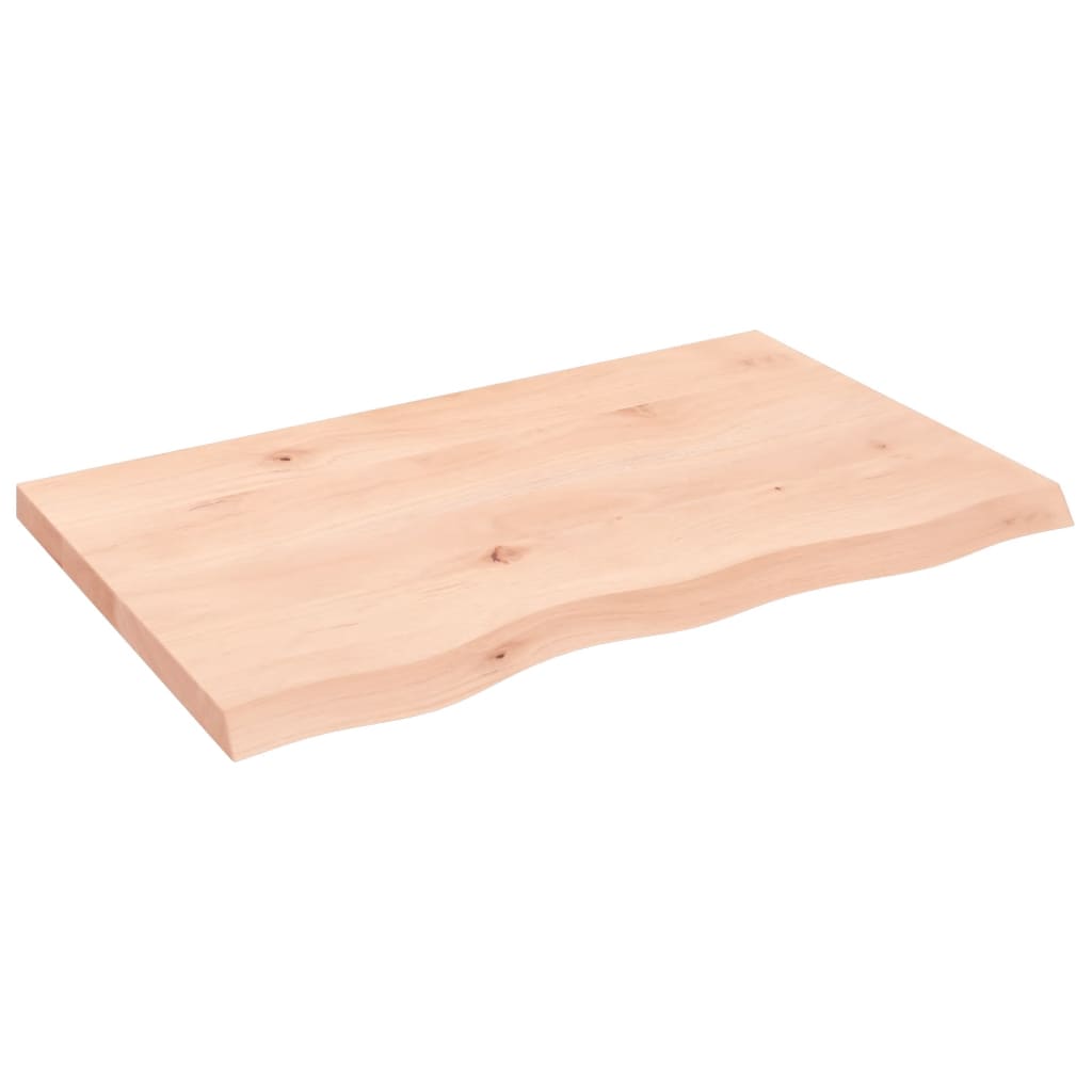 Maison Exclusive - Tischplatte 80x50x(2-4) Cm Massivholz Eiche Un