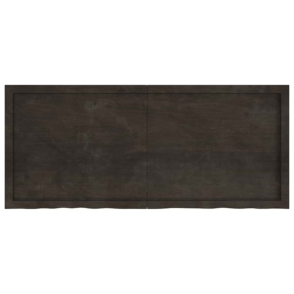 Maison Exclusive - Tischplatte Dunkelbraun 140x60x(2-4)cm Massivh