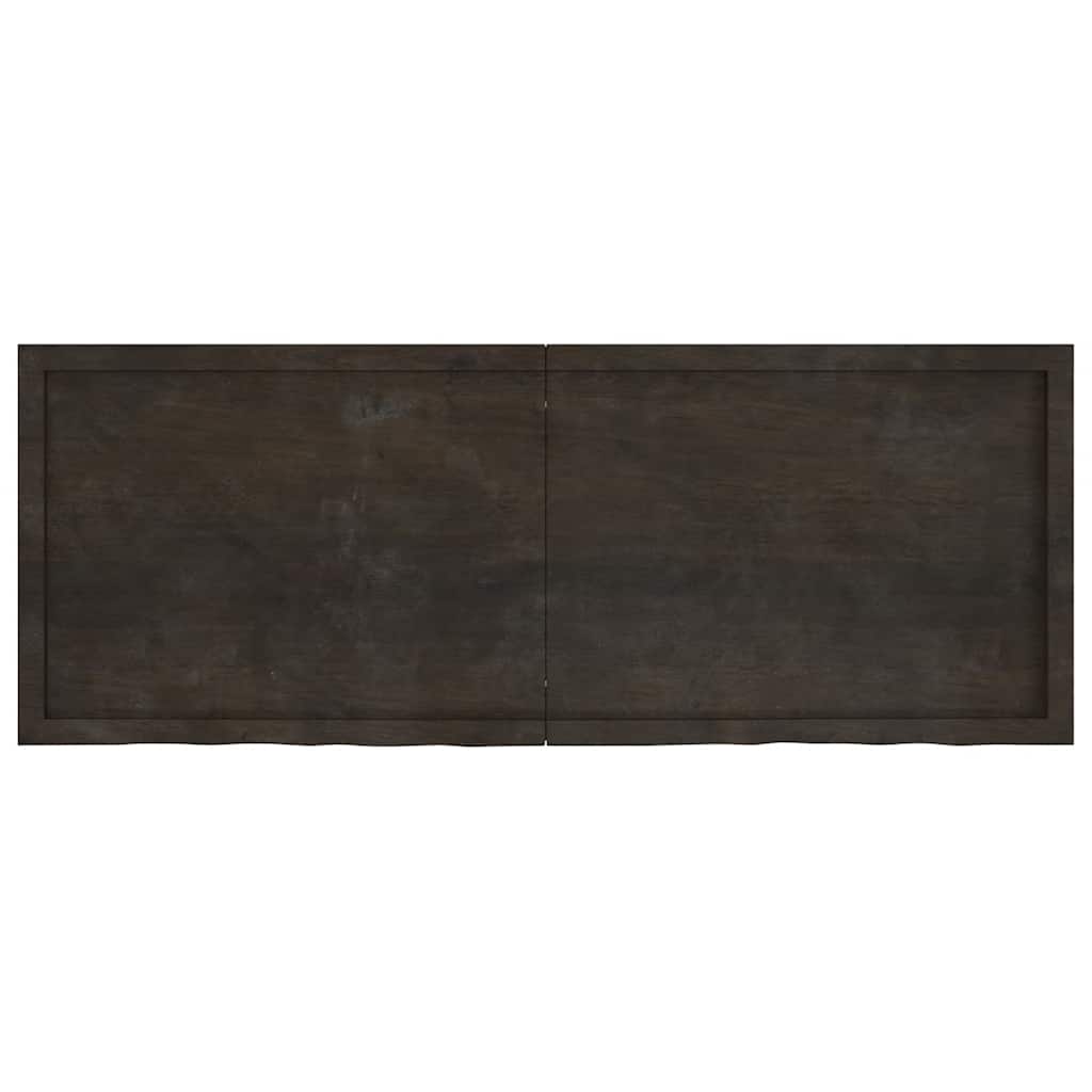 Maison Exclusive - Tischplatte Dunkelbraun 160x60x(2-4)cm Massivh
