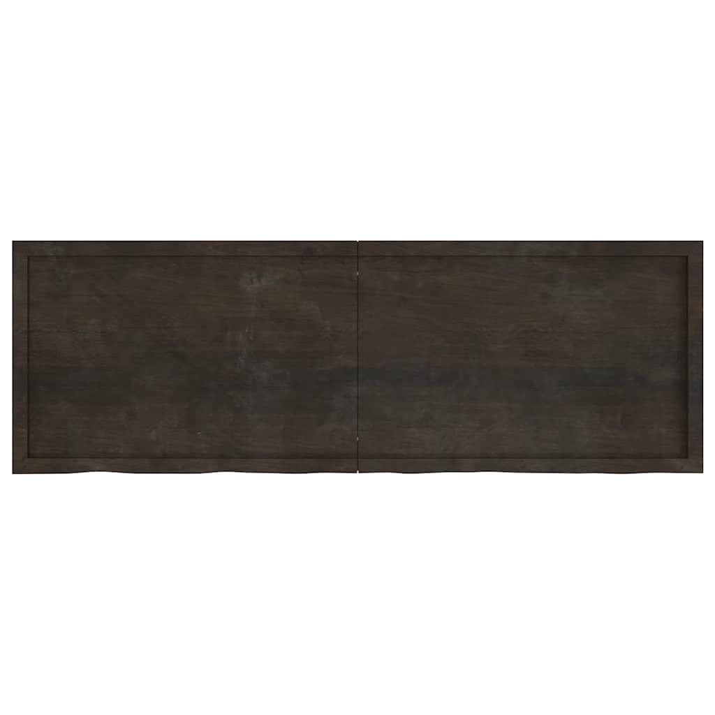 Maison Exclusive - Tischplatte Dunkelbraun 180x60x(2-6)cm Massivh