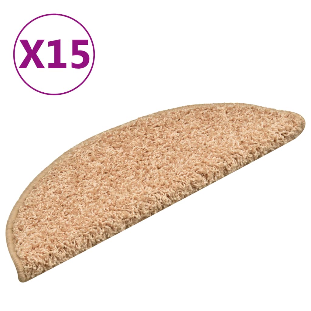 Maison Exclusive - Stufenmatten 15 Stk. 56x17x3 Cm Gold Halbrund