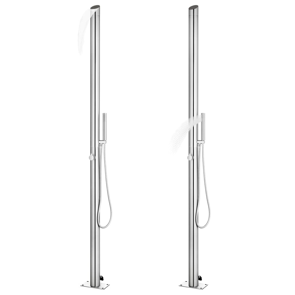 Maison Exclusive - Gartendusche Mit Grauer Bodenplatte 225 Cm Ede