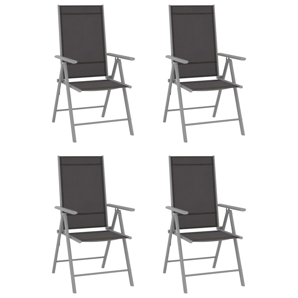 Maison Exclusive - 5-tlg. Garten-essgruppe Aluminium Silbern Und