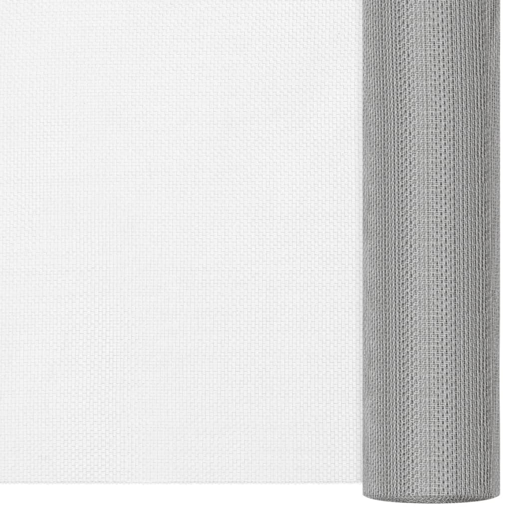 Maison Exclusive - Fliegengitter Edelstahl 60x2000 Cm Silbern
