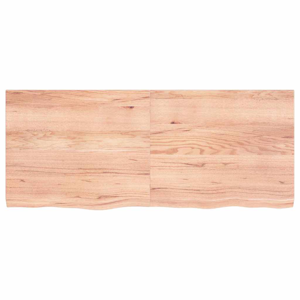 Maison Exclusive - Tischplatte Hellbraun 120x50x(2-4)cm Massivhol