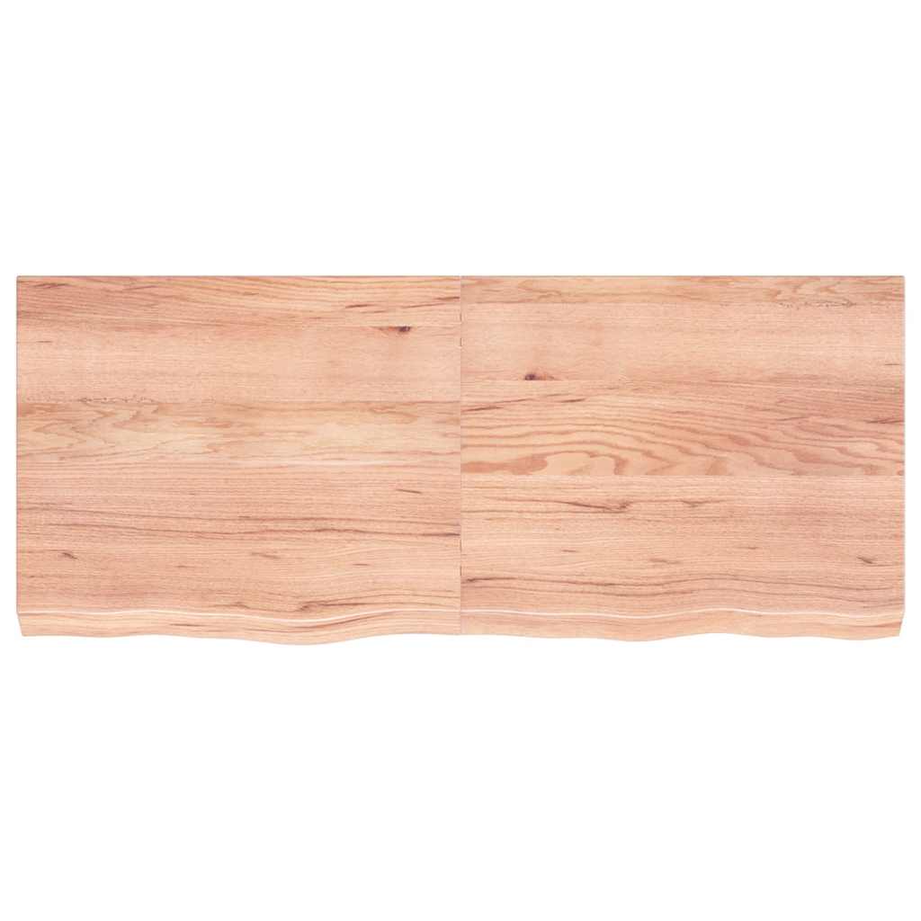 Maison Exclusive - Tischplatte Hellbraun 120x50x(2-6)cm Massivhol
