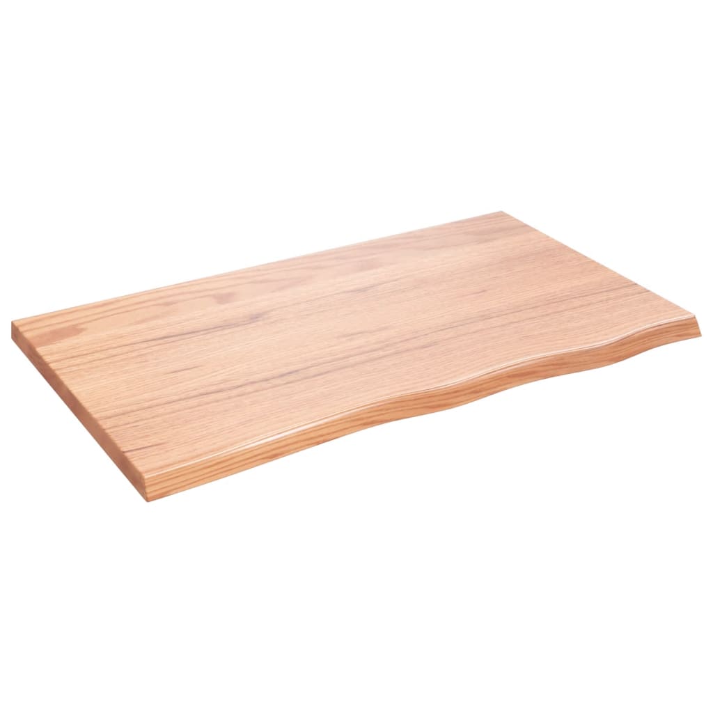 Maison Exclusive - Tischplatte Hellbraun 100x60x(2-4)cm Massivhol