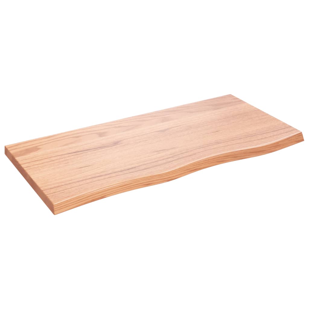 Maison Exclusive - Tischplatte Hellbraun 100x50x(2-4)cm Massivhol