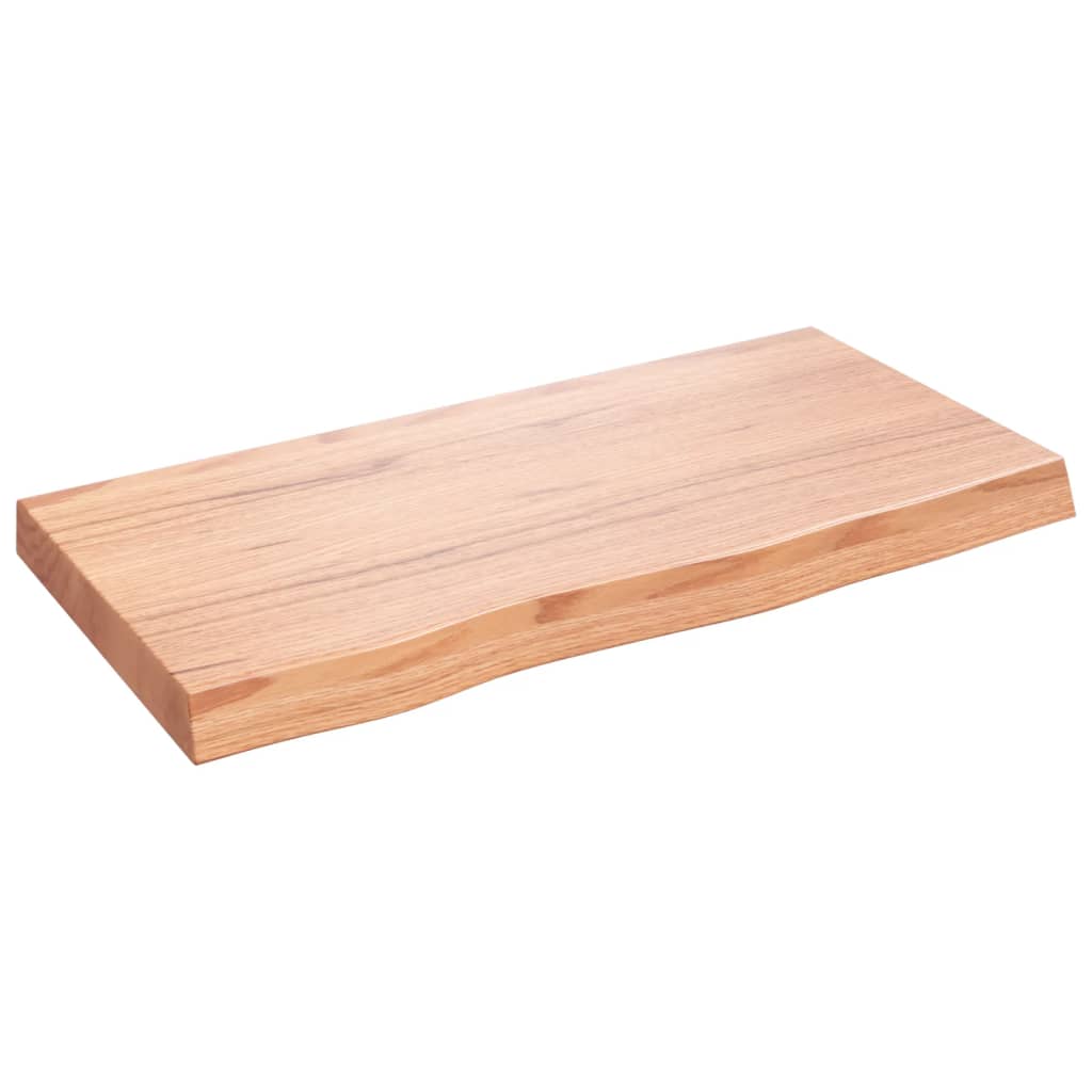 Maison Exclusive - Tischplatte Hellbraun 80x40x(2-6) Cm Massivhol